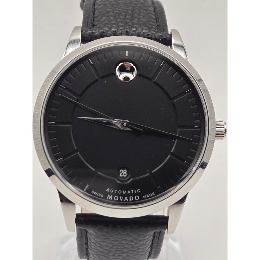 Movado 1881 Automatic Men's Watch 49.1.14.1290 Luxury Exhibition Caseback Box - Picture 2 of 13